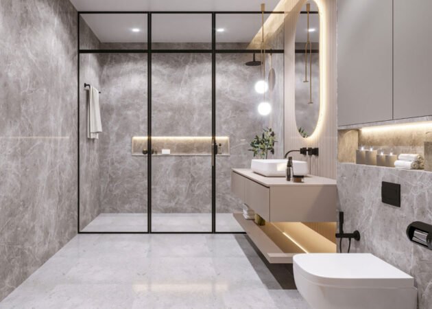 Renovating bathroom using hygiene products