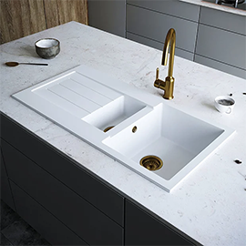 Add a natural touch to your kitchen with a refined composite sink