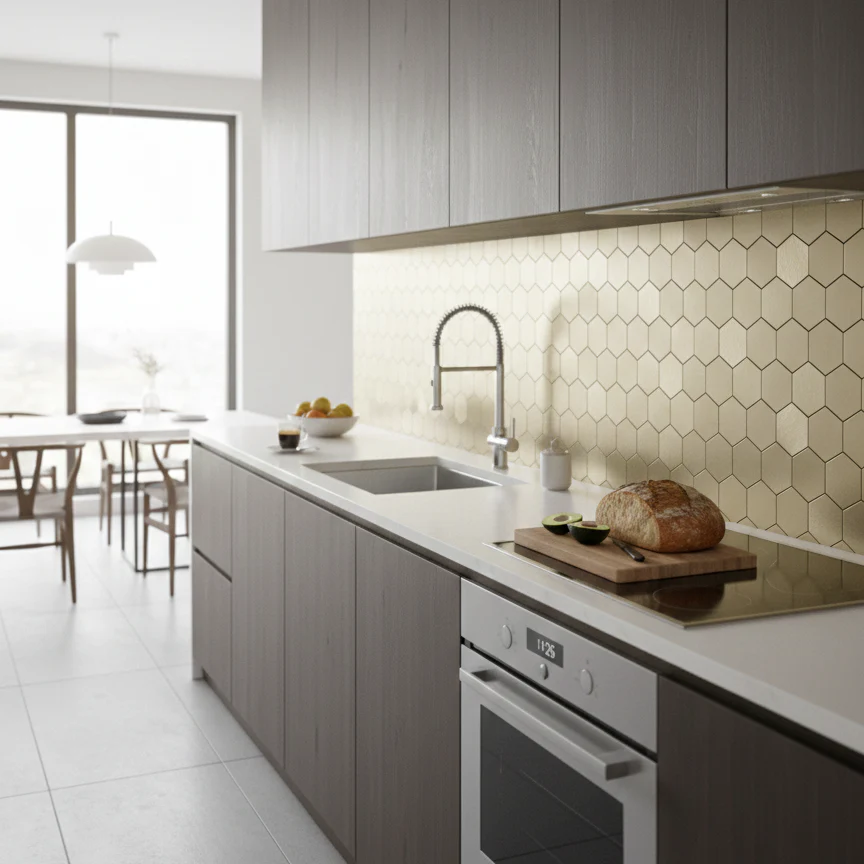 Hexagon Self Adhesive Tile (Pack of 10)