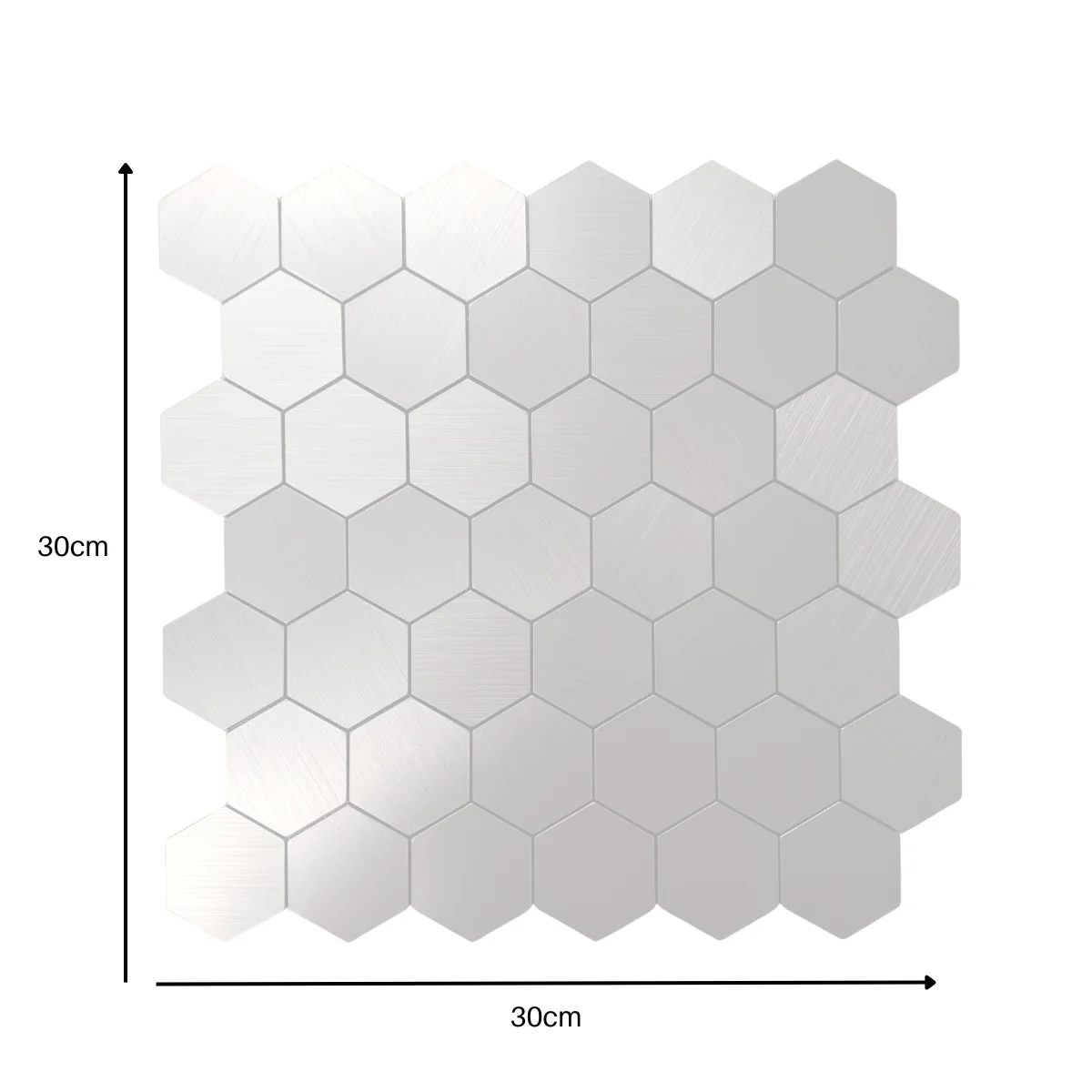 Hexagon Self Adhesive Tile (Pack of 10) - Image 3