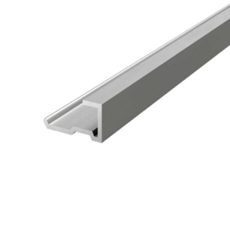 Aqua Wall Panel End Trim Chrome Aluminium 2400x17x6mm